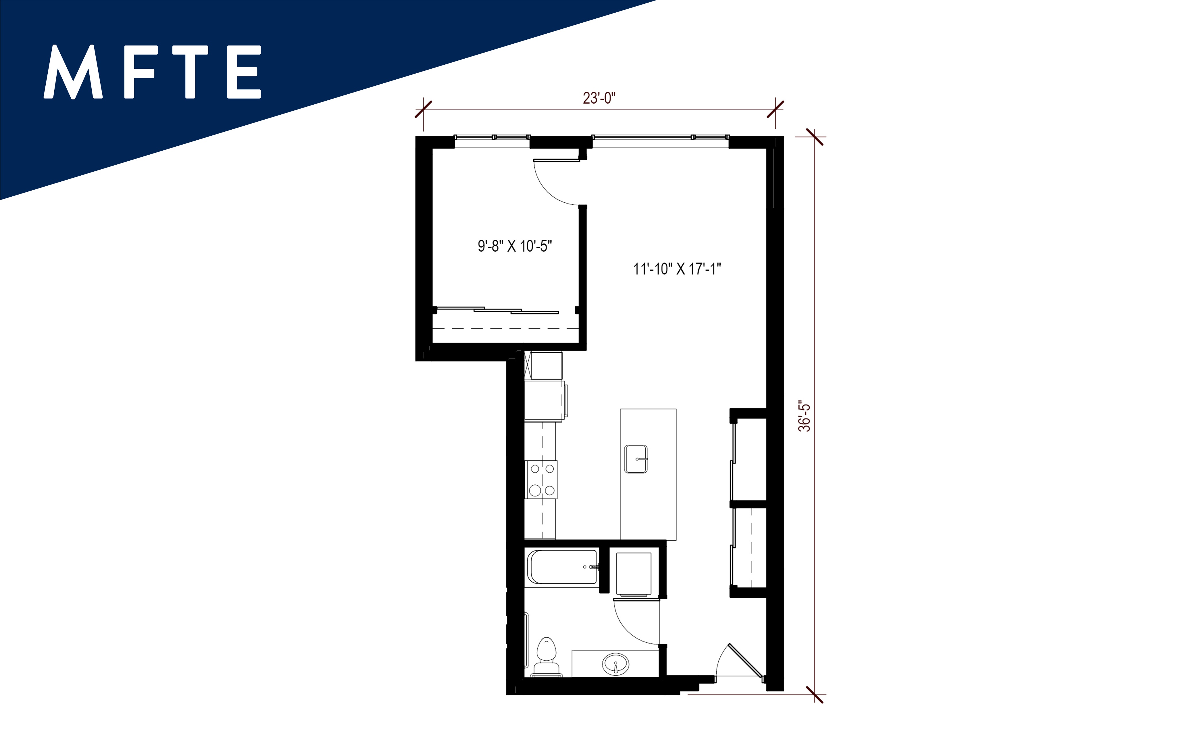 MFTE 1 Bedroom - A31 - Affordable